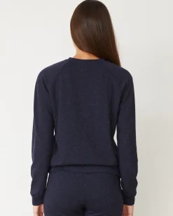 MONROW Original Fleece Vintage Raglan HEATHEREDNAVY Shop